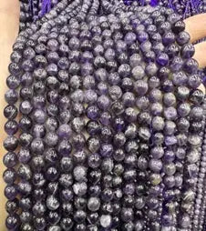 Natural Gemstone Loose Beads Necklace - Amethyst B - NO.5 ABC Jewelries